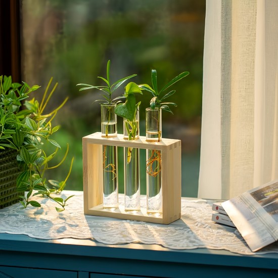 Wooden Frame Vase